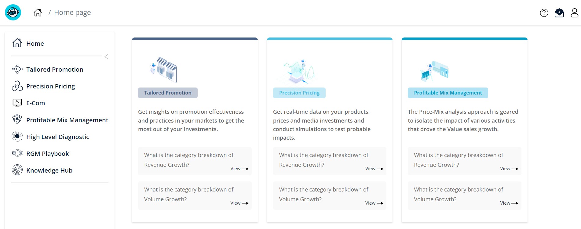 screenshot of Revenue AI